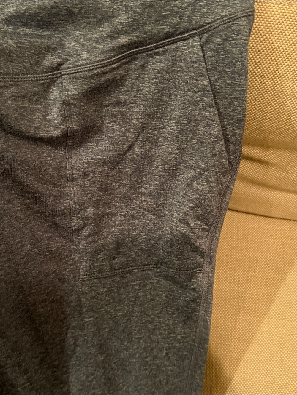 Maternity Old Navy Active Cozecore Stretch Leggings Heather Blue & Deep Burgundy - Picture 3 of 5